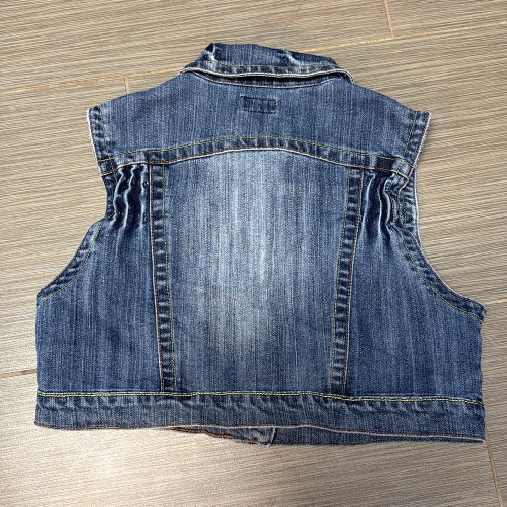 Angel Kiss Blue Denim Kids Vest - Picture 4 of 4